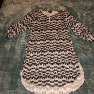 Black, White & Gray Dress